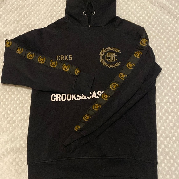 Black and gold crooks and castles hoodie - Picture 1 of 3